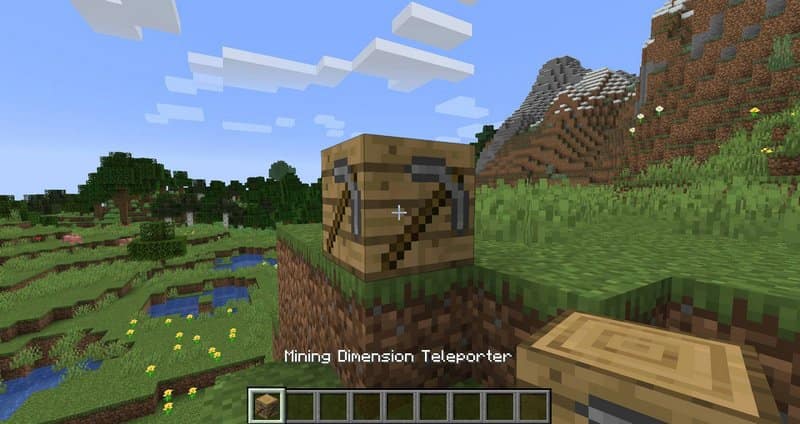 Advanced Mining Dimension mod Minecraft (Mining Dimension Teleporter)