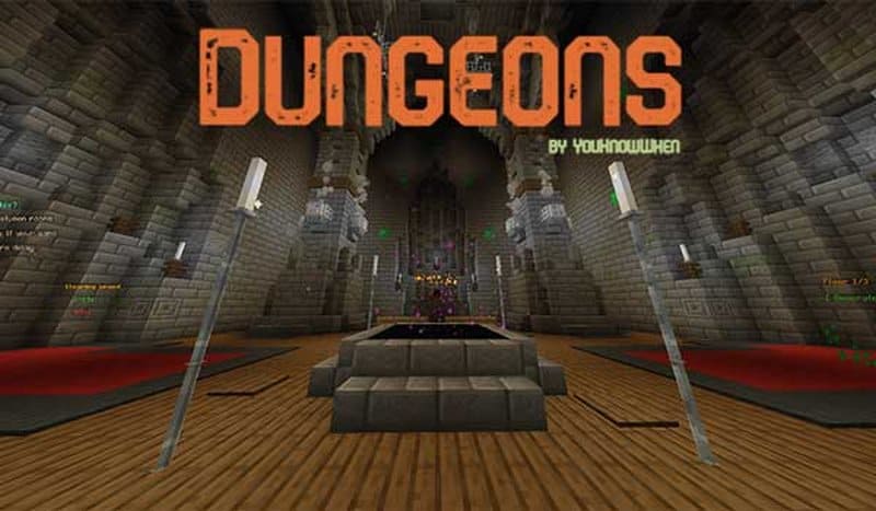 Características do Dungeons Map Minecraft