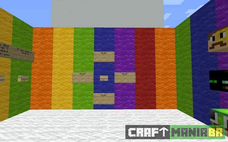 Every Color Rainbow Parkour (mapa de parkour Minecraft)