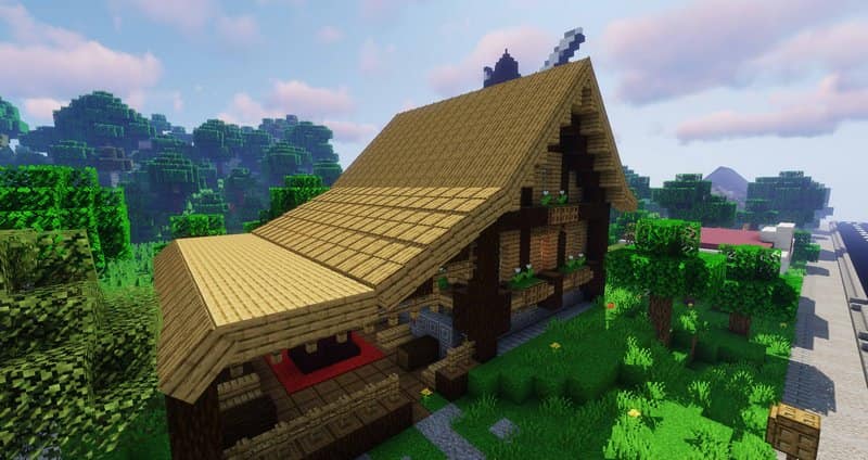 Macaw's Roofs mod Minecraft