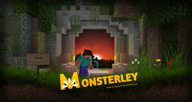 Baixe o Monsterley texture pack