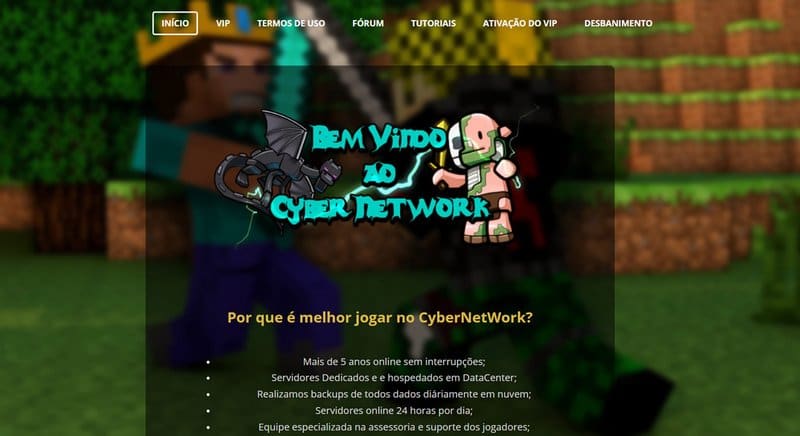 Cyber-Network: Servidor Minecraft Pirata