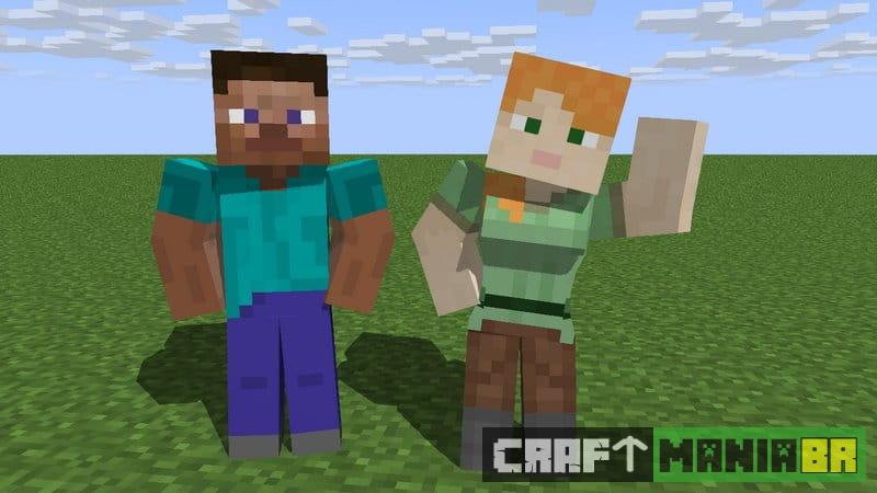 Skin do Minecraft Steve e Alex