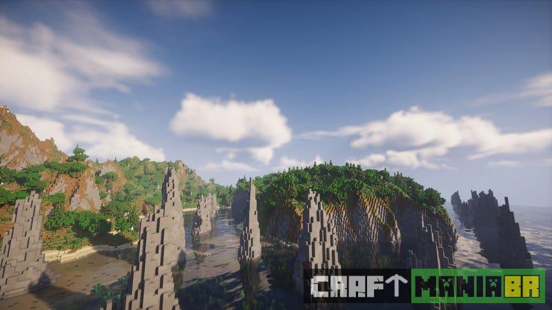 Biomas do Wandering Isles map Minecraft