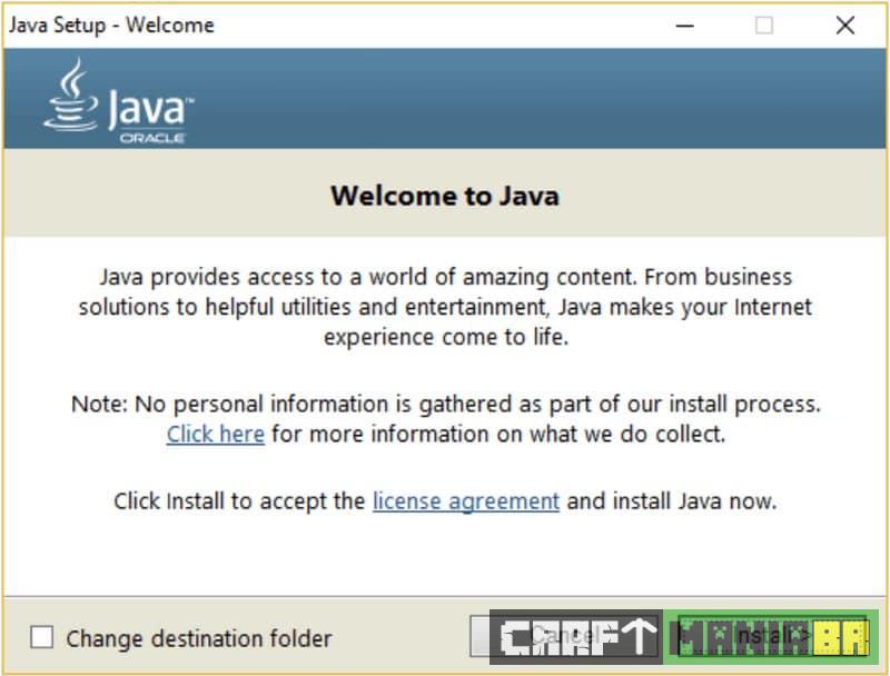 Instale o Java no Windows (servidor para Minecraft)